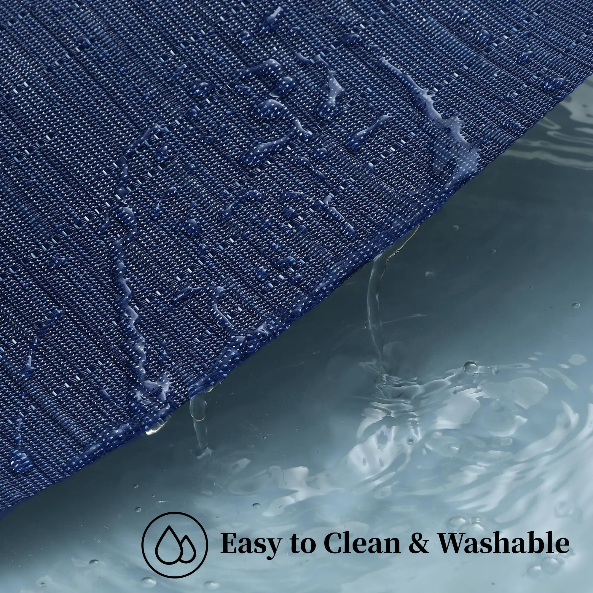 12x18 Inch Heat Resistant Non-Slip Place mats for Dining Table, Washable Durable PVC Vinyl Woven Table Mats