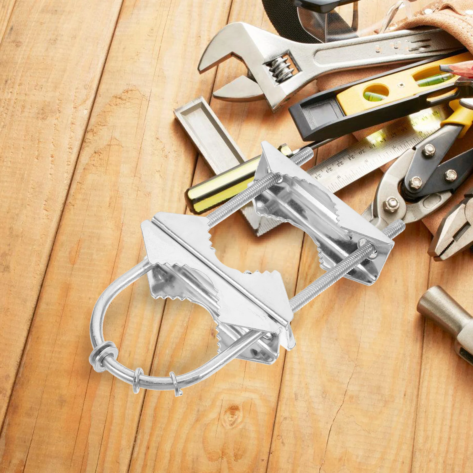 

Bolt Dog Tooth Pipe Clamp Pole Mount Bracket Adjustable Metal Antenna Mast For Outdoor Attic Electronics Installation