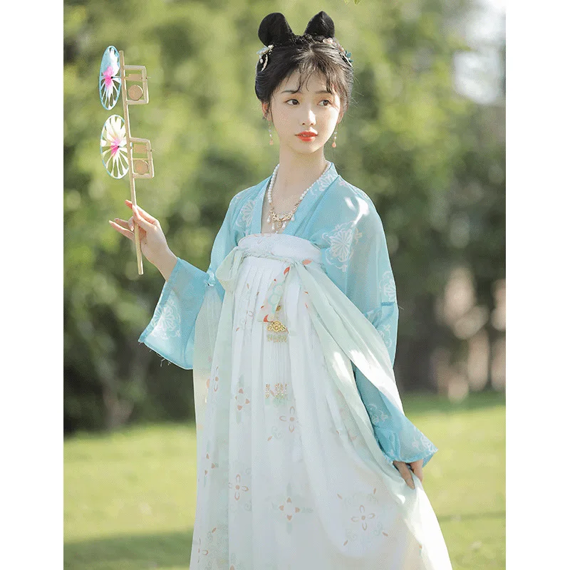 

SY15 Original Hanfu female summer Xianqi wind Tang Dynasty chest skirt daily improvement of a full set of thin