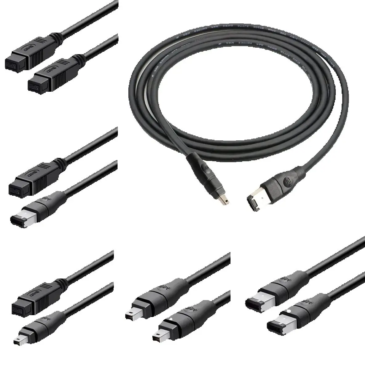FireWire 800 IEEE-1394B 9 pines 6 pines a 6 pines 4 pines a 4 pines IEEE 1394 para Cable adaptador ILink 4 pines a Cable Firewire 400 0,6 m 3m 5m