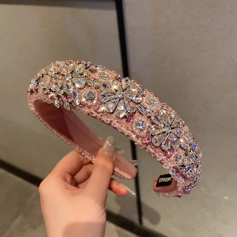 

Sweet Korean women's hair accessories high-end headband for women hair bands hoop handmade headbands simple banquet party