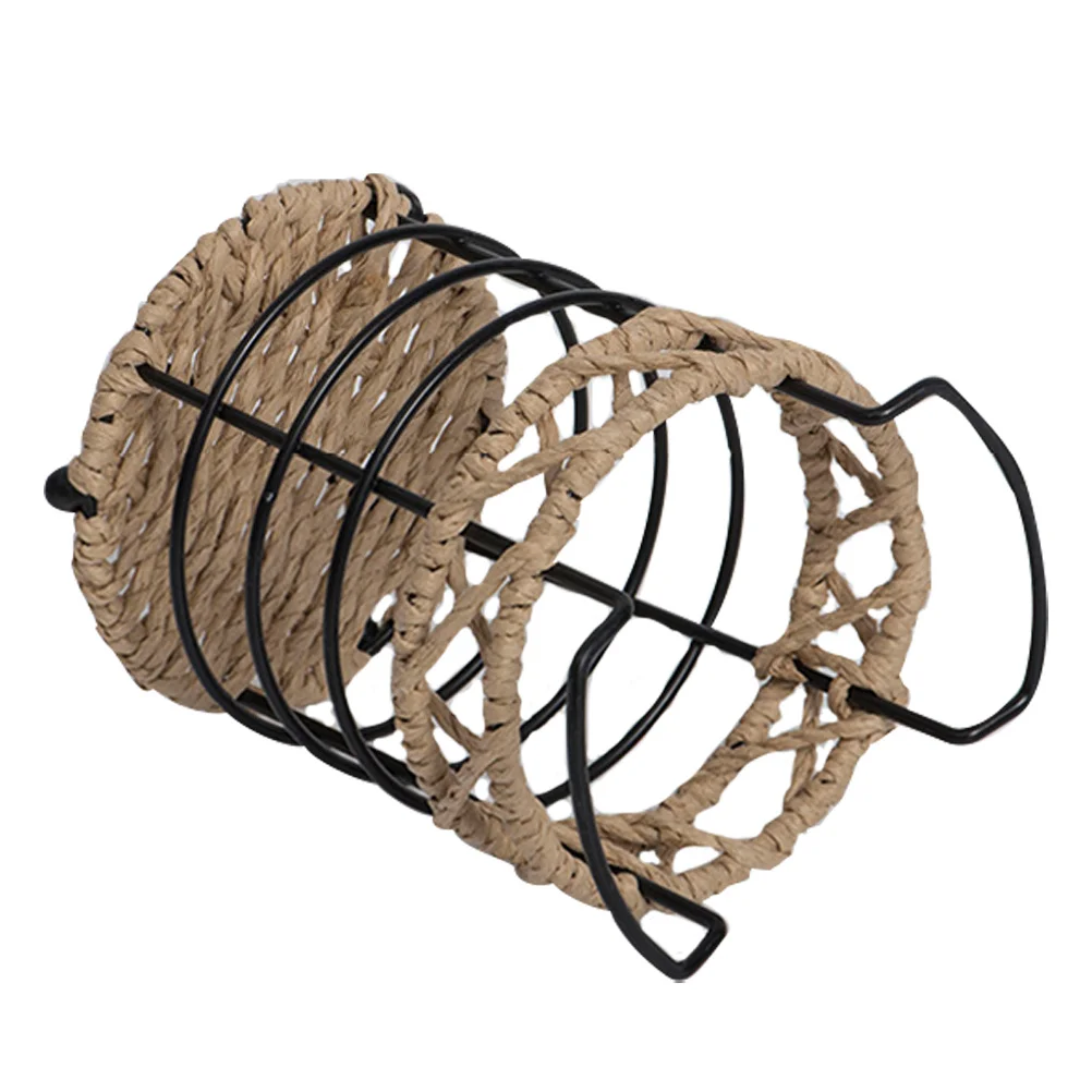 

Stylish Woven Pen Cup Large Capacity Stationery Holder Decorative Pen Container Makeup Brush Organizer Table Decor