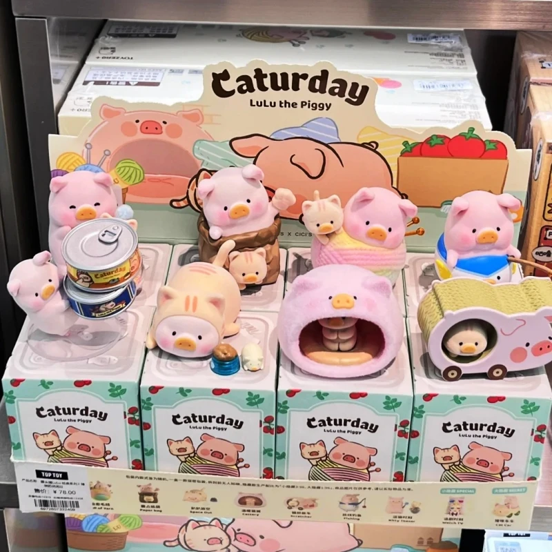 

Lulu Pig The Caturday Series Blind Box Cute Piggy Аниме Фигурка Kawaii Pig Фигурка Mystery Box Настольная модель Декор Подарки