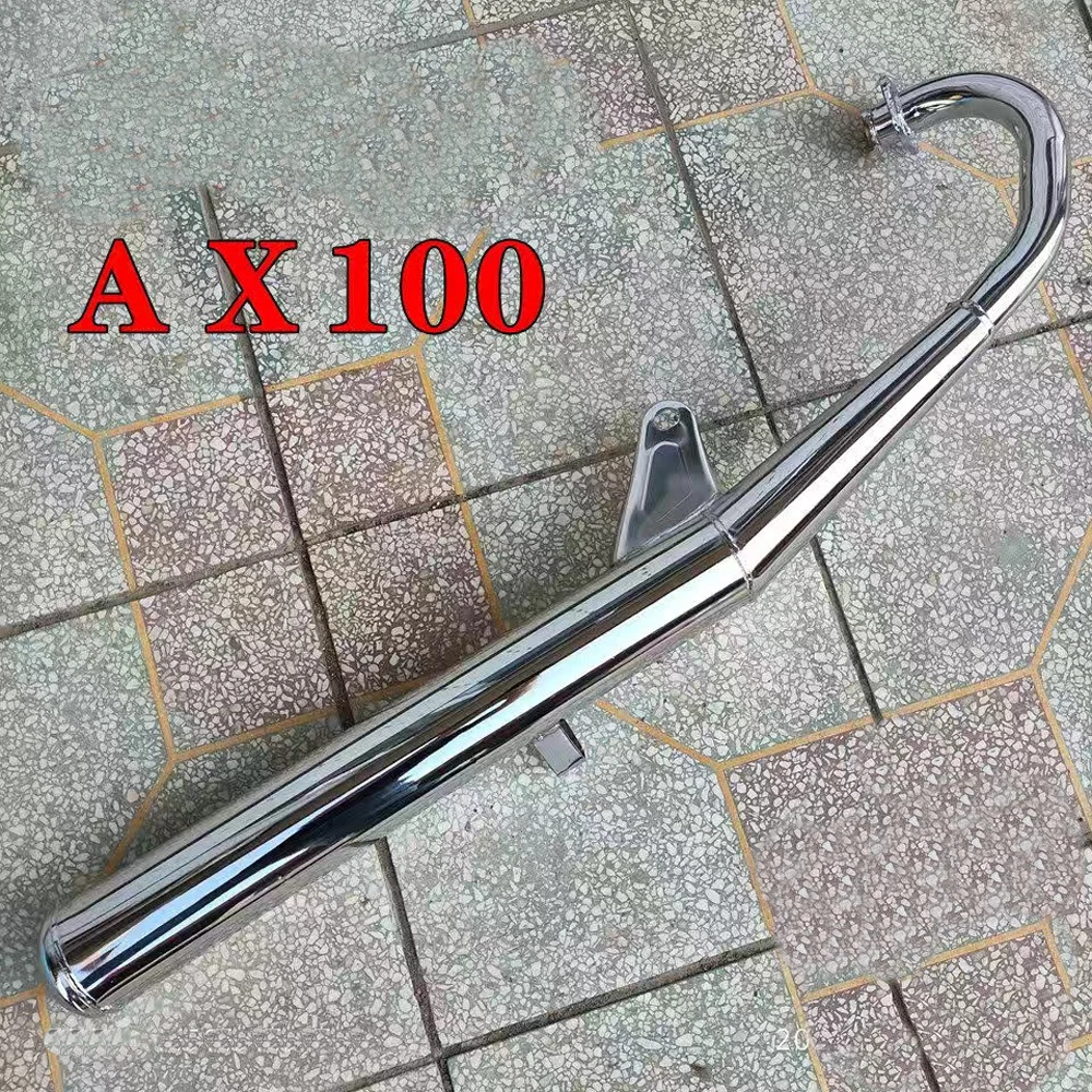 

Motorcycle Muffler for Suzuki Haojue Qingqi QJmotor Jingcheng AX100 JC100-A HJ100 QJ100 LX100 2-Stroke Motorbike Exhaust Pipe