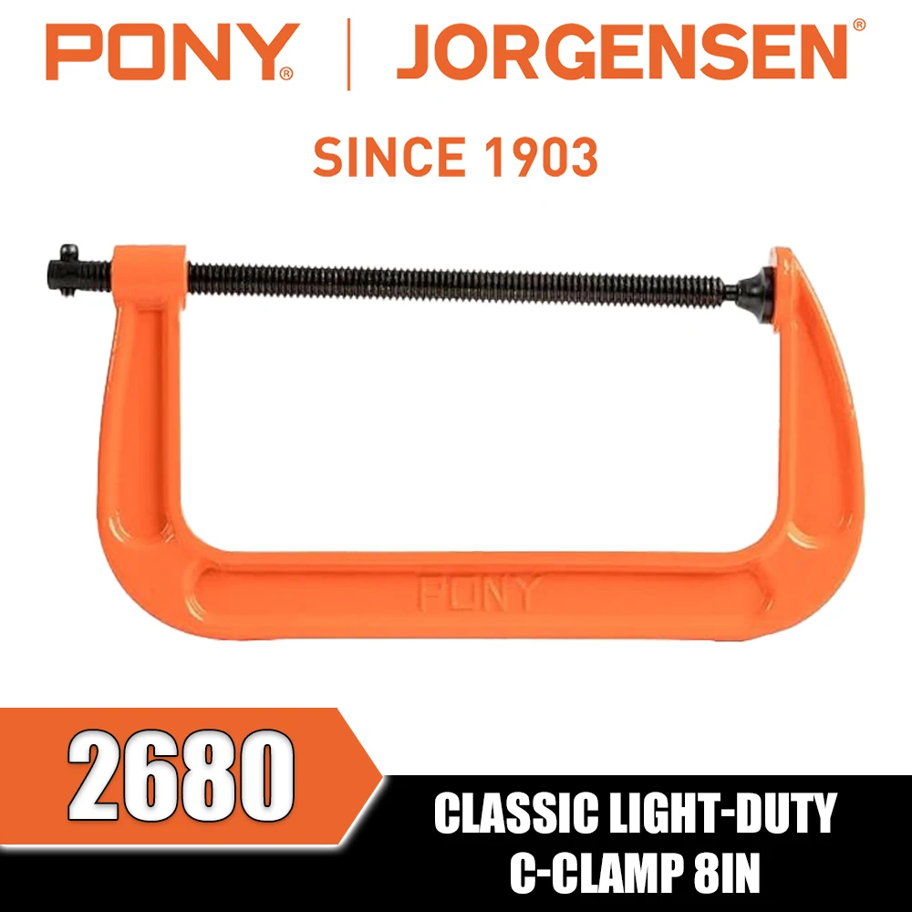 PONY&JORGENSEN 2610 2630 2640 2650 2660 2680 Classic Light-duty C-clamp Clamping Tools view 6