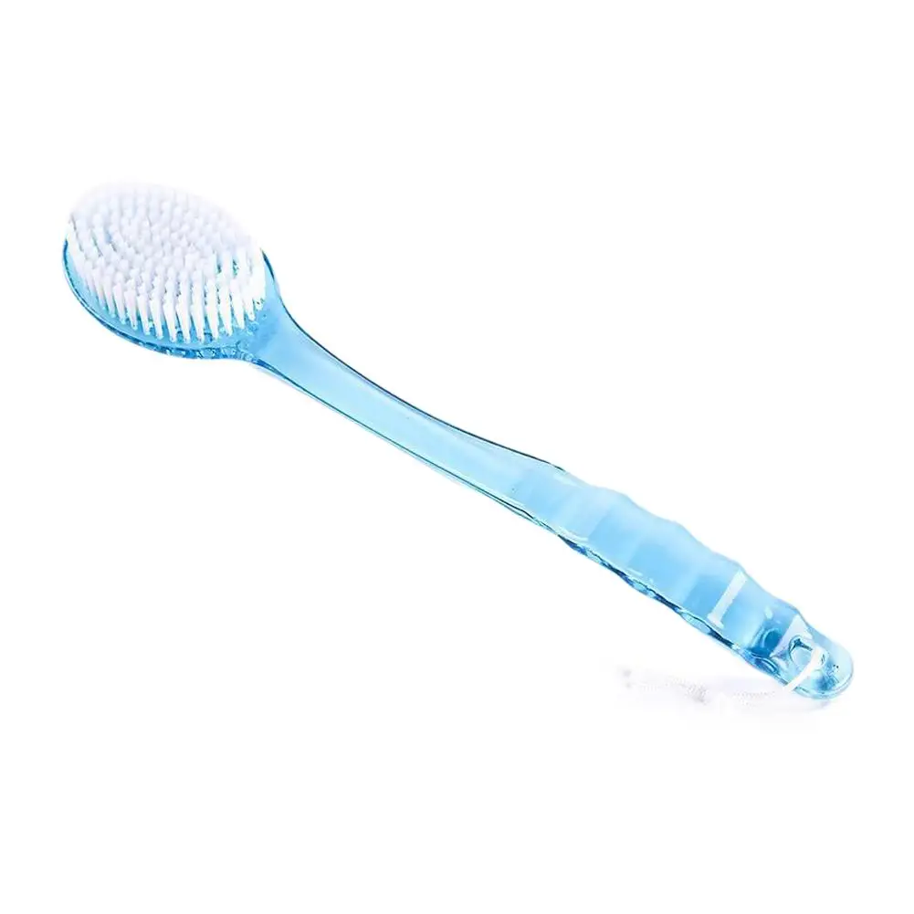 37cm Long‑Handle Bath‑Body‑Brush Double‑Sided Nylon‑Bristle Back Slip‑Resistant‑Grip Massage Soft Hair Bath Brush