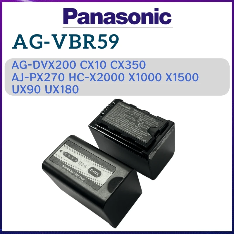 Original Battery AG-VBR59 For Panasonic AG‑DVX200 CX10 CX350 AJ
