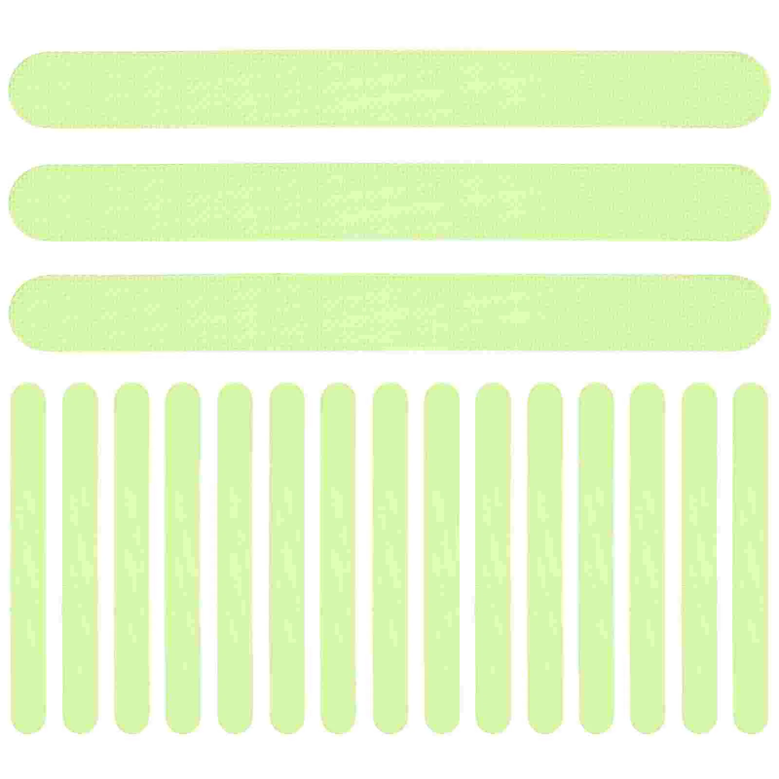 

24 Pcs Carpet Tape Double Sided Anti-slip Strip Stairs Tapes Ladder 20X2X02CM Steps Reflective Strips Green Skid for Stripes