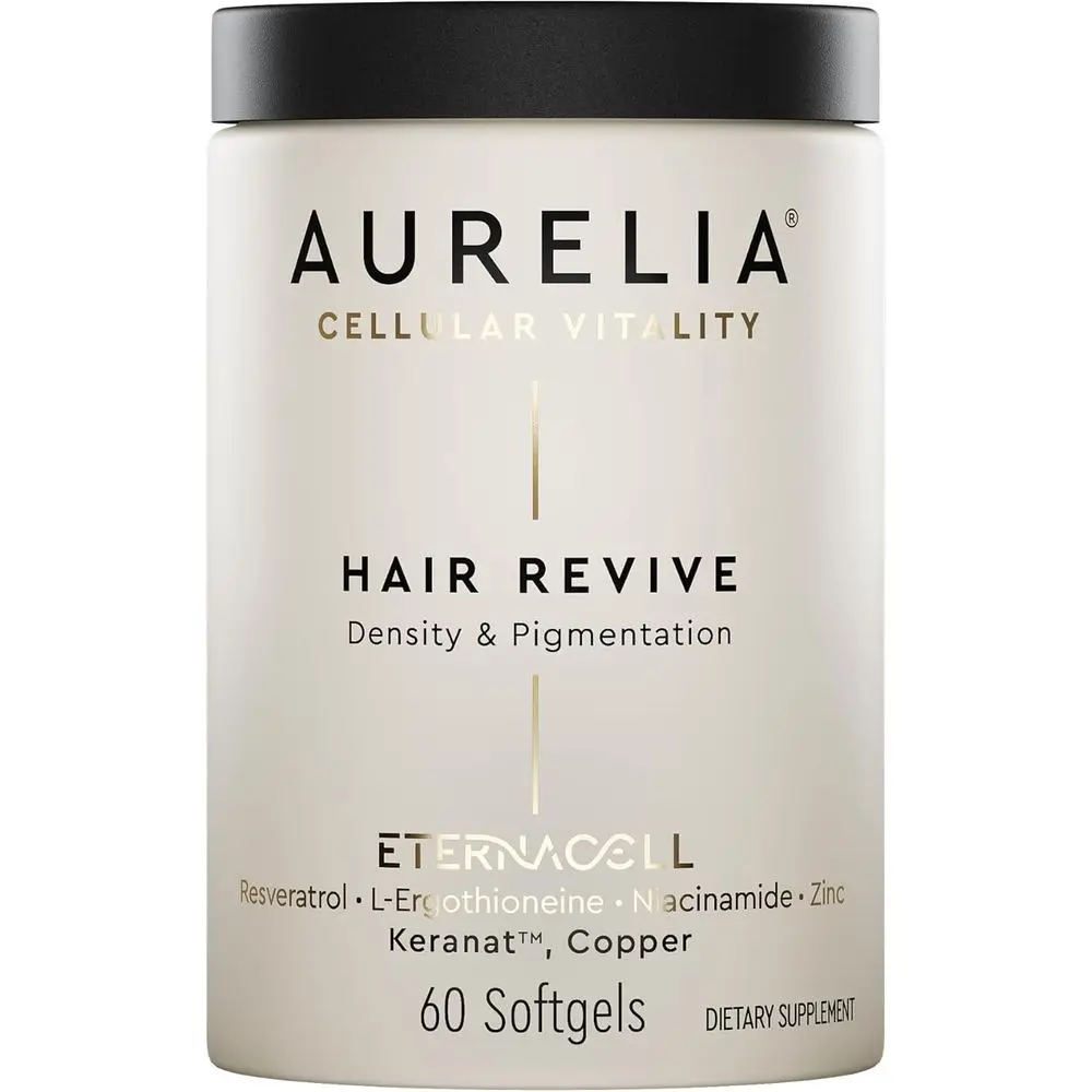 Cellular Anti-Aging Hair Supplement | Boosts Growth, Fuller, Thicker Hair | With Zinc, Resveratrol, Niacin, Ergothioneine, Keran