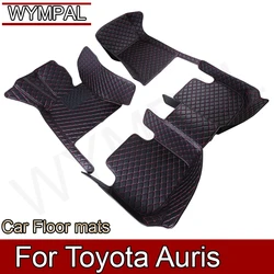 Custom Made Leather Car Floor Mats For Toyota Auris E180 2012 2013 2014 2015 2016 2017 2018 Carpets Rugs Foot Pads Accessories