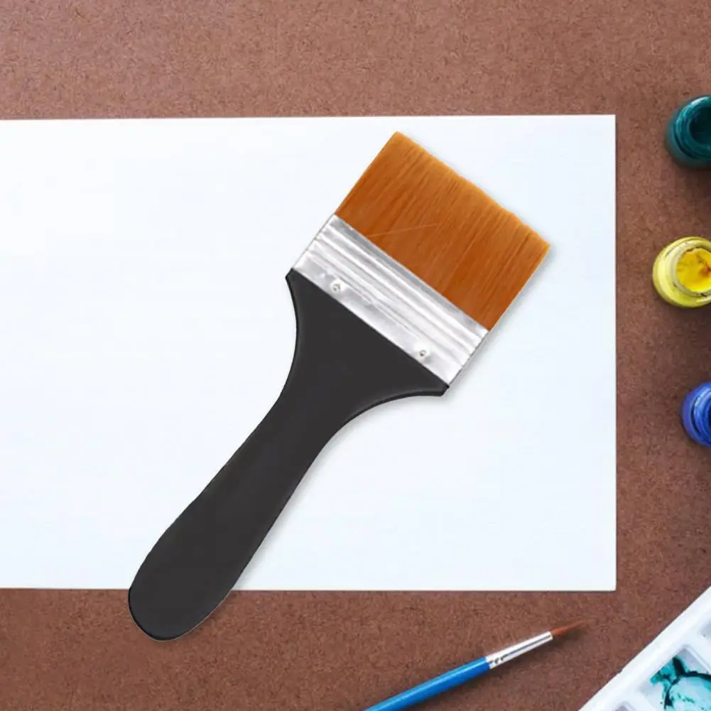 Pincel de dibujo conveniente suave para escribir acuarela pincel de pintura cómodo agarre pincel de pintura de cabeza ancha