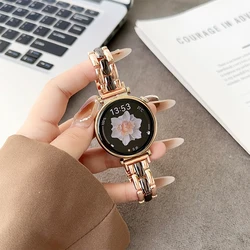 18mm 20 22mm Women Chain Bracelet for Huawei Watch GT6Pro GT5/4 46mm Slim Metal Strap for Samsung Galaxy 7/6/5/4 44mm 40mm Band