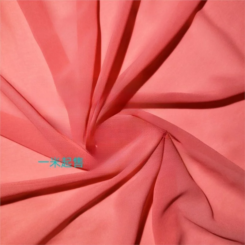 High Density Pearl Chiffon Woven Fabric Ancient Chinese Clothing Dress Suspender Skirt Fashion Casual Wear Lining