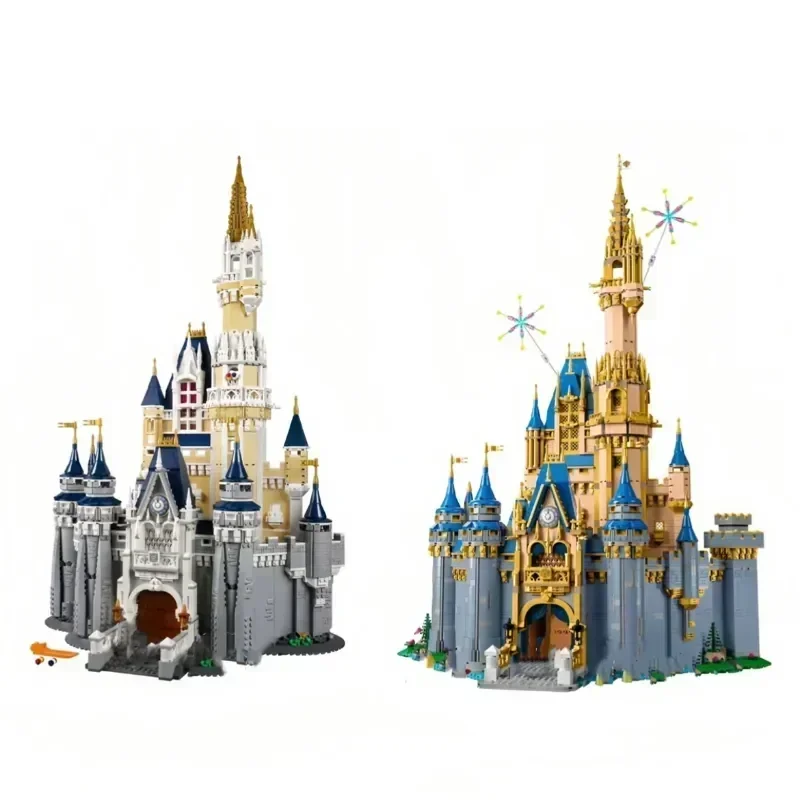 MINISO Disney Princess Castles Model Modular 71040s 43222s Building Blocks MOC Bricks Adults Toy Birthday Christmas Gifts