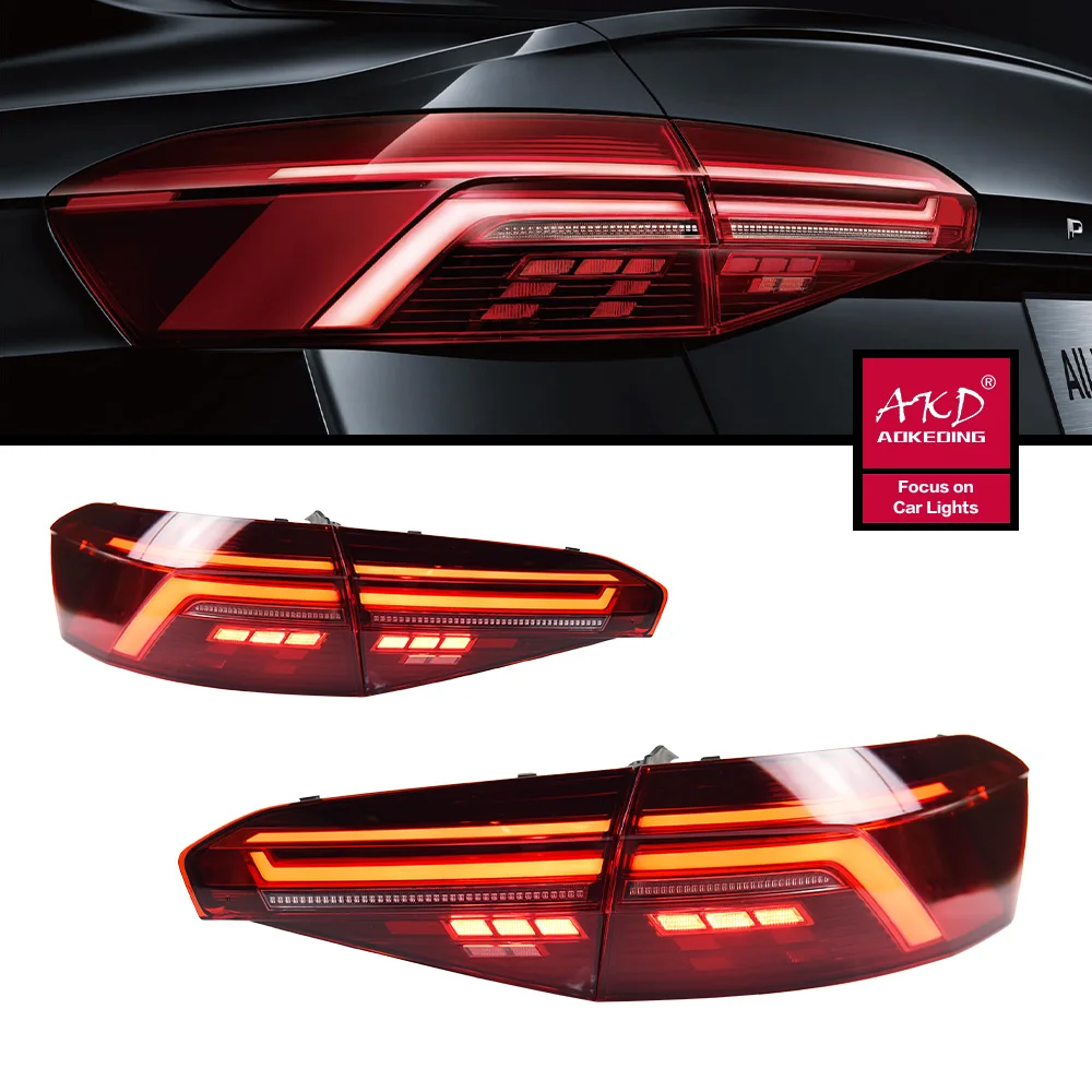Taillight For 19-22 Passat B8.5 Tail Lights With Sequential Turn Signal no Animation Brake Parking Lighthouse Facelift