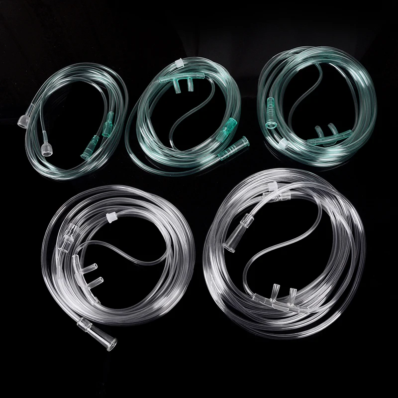 1 Pc Disposable Oxygen Tube Double Nasal Oxygen Tube Independent Packing Medical Care Machine Breathing Cannula 1.5/2/3M