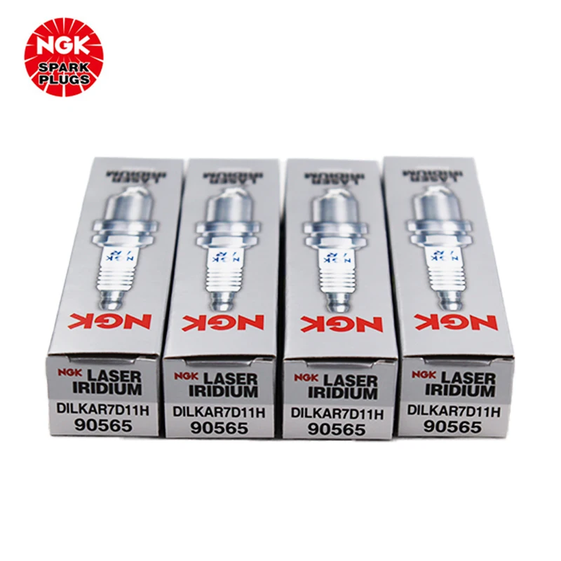 NGK Iridium Platinum Spark plug DILKAR7D11H 90565 for Renault Correau/Nissan Exotic（4PCS)