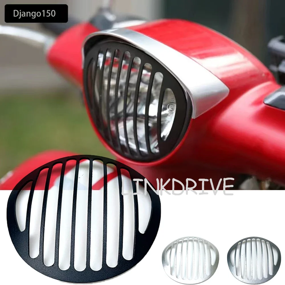 

For Peugeot Django150 Django 150i Motorcycle Headlight Cover Head Lamp Protector CNC Aluminum Net Accessories Protective devices