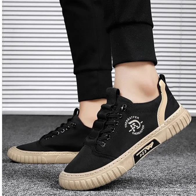 2026 Canvas Men's Shoes Breathable Green Casual Shoes for Men Comfor All-match Sneakers Ice Silk Cloth Men Walking Tennis Shoes