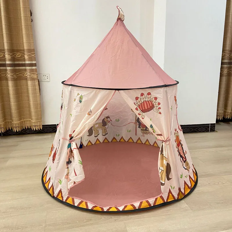 Tenda indiana Yurt para crianças, Brinquedos do bebê, Engraçado Ocean Balls Pool, Brinquedos esportivos para crianças, Jogar jogos, Playtent Base Secreta Infantil Indoor