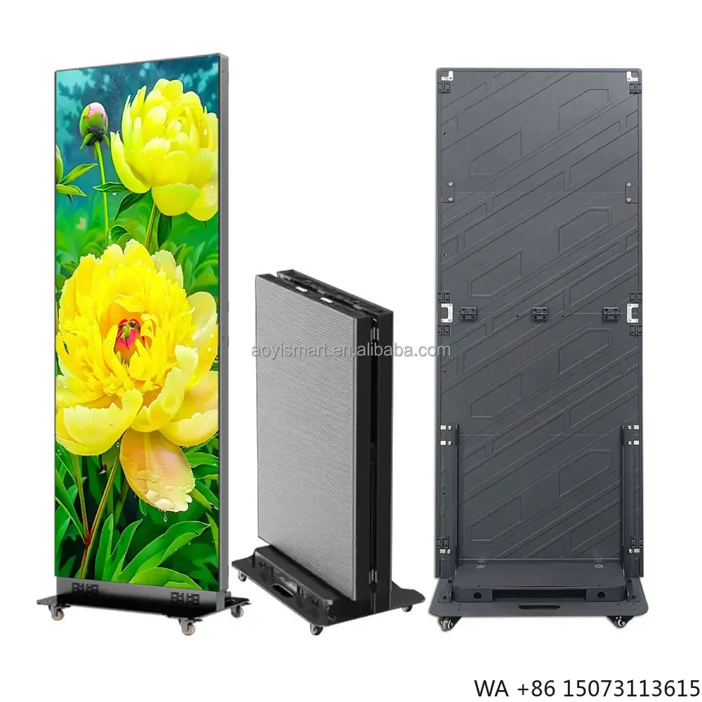 

Portable Kiosk LED Totem Display P1.53 P1.86 P2 P2.5 Floor Standing Digital Poster Screen