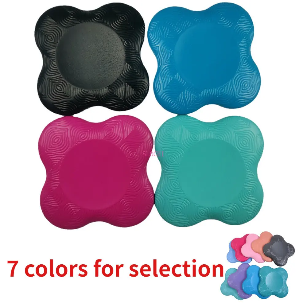 2 Pieces/Set Portable Small Round Knee Pads Yoga Mat Fitness Exercise Mat Wooden Gym Disc Protector Cushion Cushion