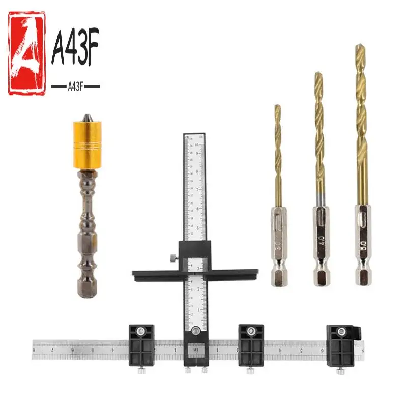 

A43F-Handle Locator Set M35 Cobalt-Containing Twist Drill Batch Woodworking Assistant Tool Door And Window Cabinet Location