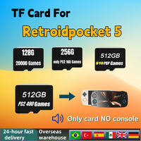 Retroid Pocket 5 Memory Card TF Card 512G Sd Card  for Rp5 Popular Classic Retro Game PSP PS2 3DS  Portable Handheld game player