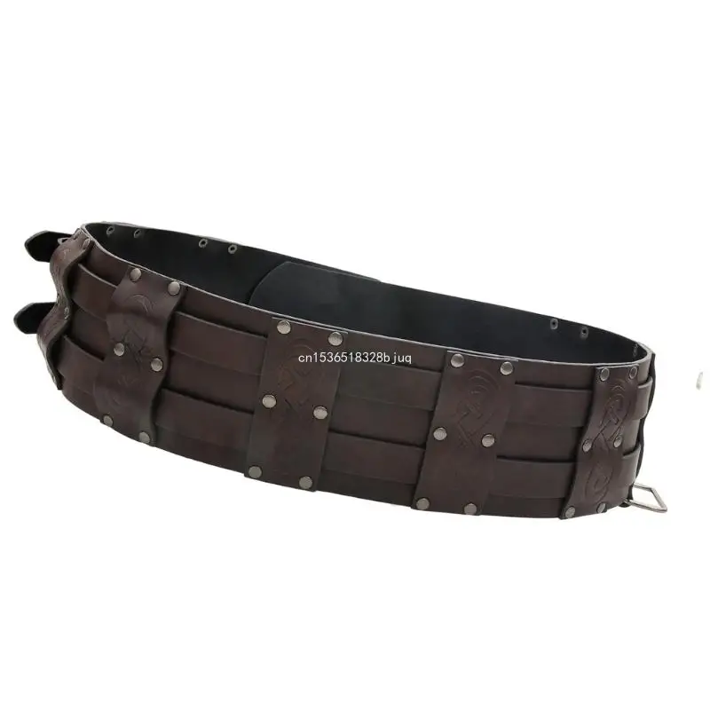 Embossed Waist Belt for Vintage Parties, Industrial Age Costume Supplies Dropship