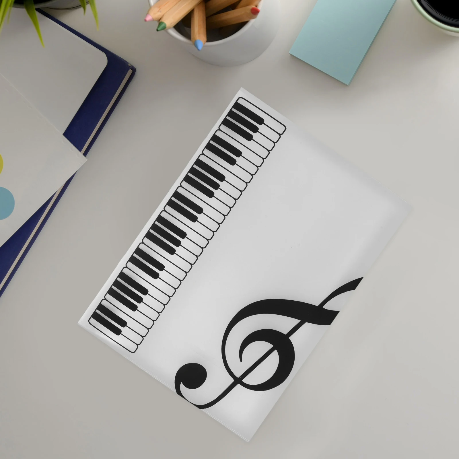 

A4 80 Pages Sheet Music Clip Choir Folder Portable Design Elegant Appearance Storage Organizer Files Holder Music Accessories