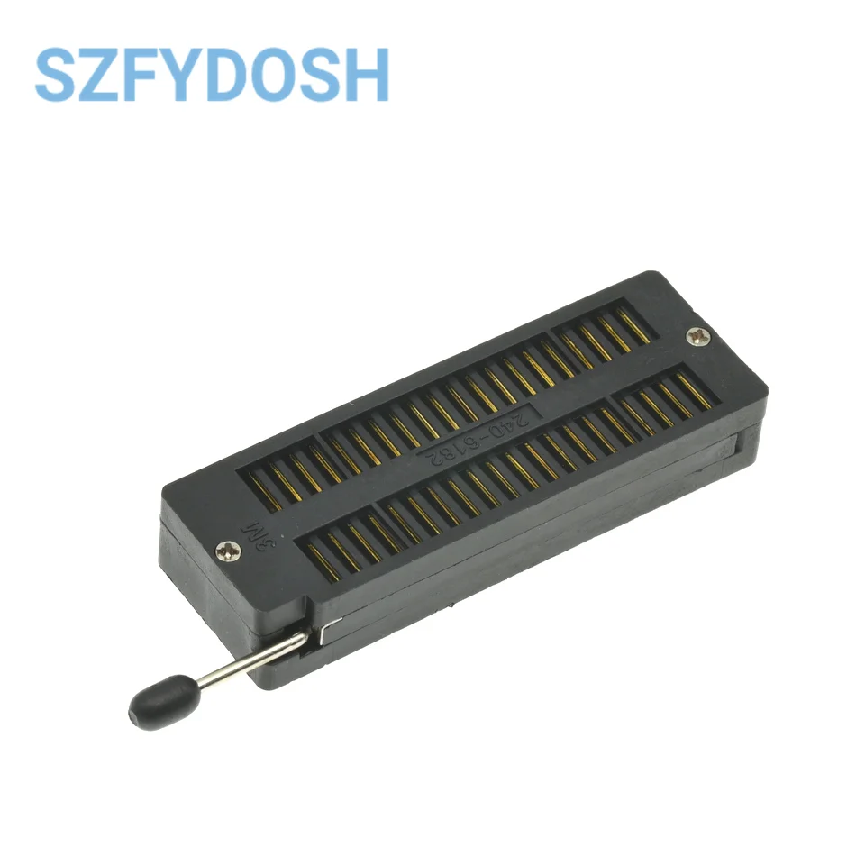 1pcs High quality DIP 40 Pin 40Pin PLC  Universal ZIF IC Socket Black