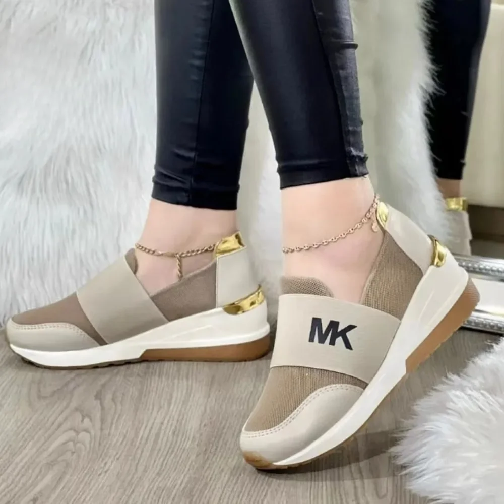 New Women Walking Shoes Air Cushion Non Slip Orthopedic Shoes Ladies Platform Shoes Women Mules Breathable Wedge Female Sneakers