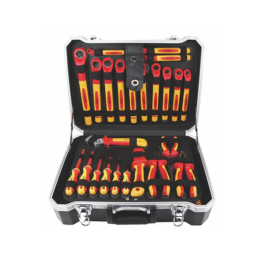 

69PCS 1000V Insulated Tools Handheld Insulation Tool New Energy Vehicle Maintenance Tool Screwdriver Wire Clamp Sleeve