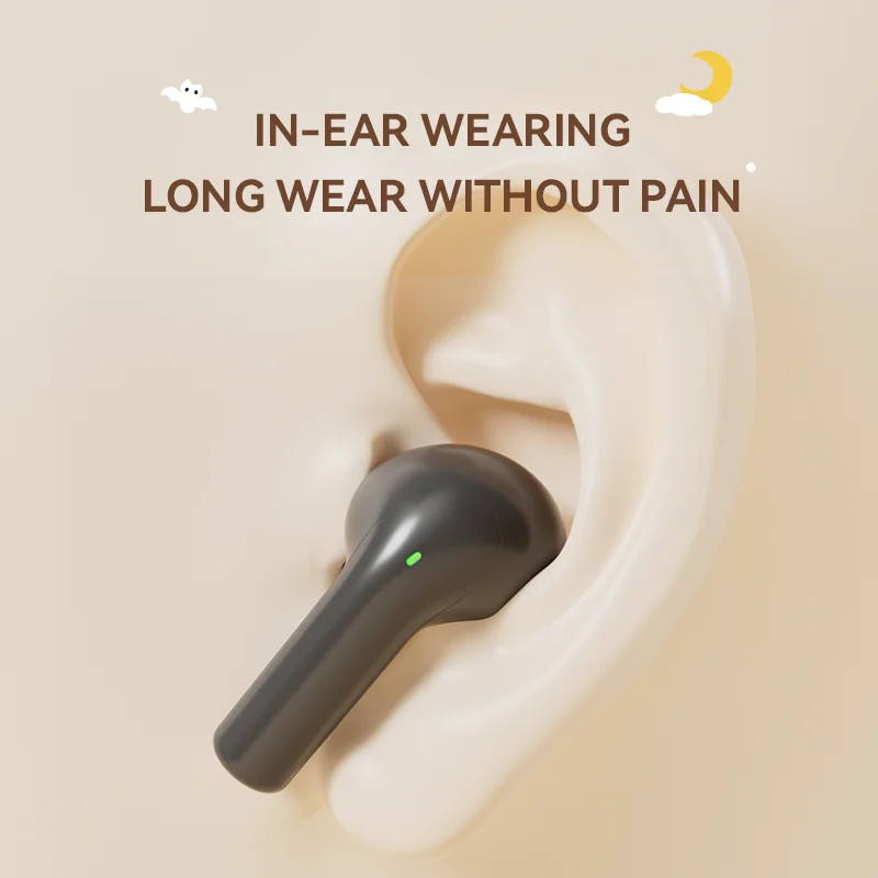 Oryginalne słuchawki bezprzewodowe Bluetooth 2025 S220 TWS z dotykowym sterowaniem, adaptacyjnym dopasowaniem i sportowym wzorem, kompatybilne z Androidem i iPhone.