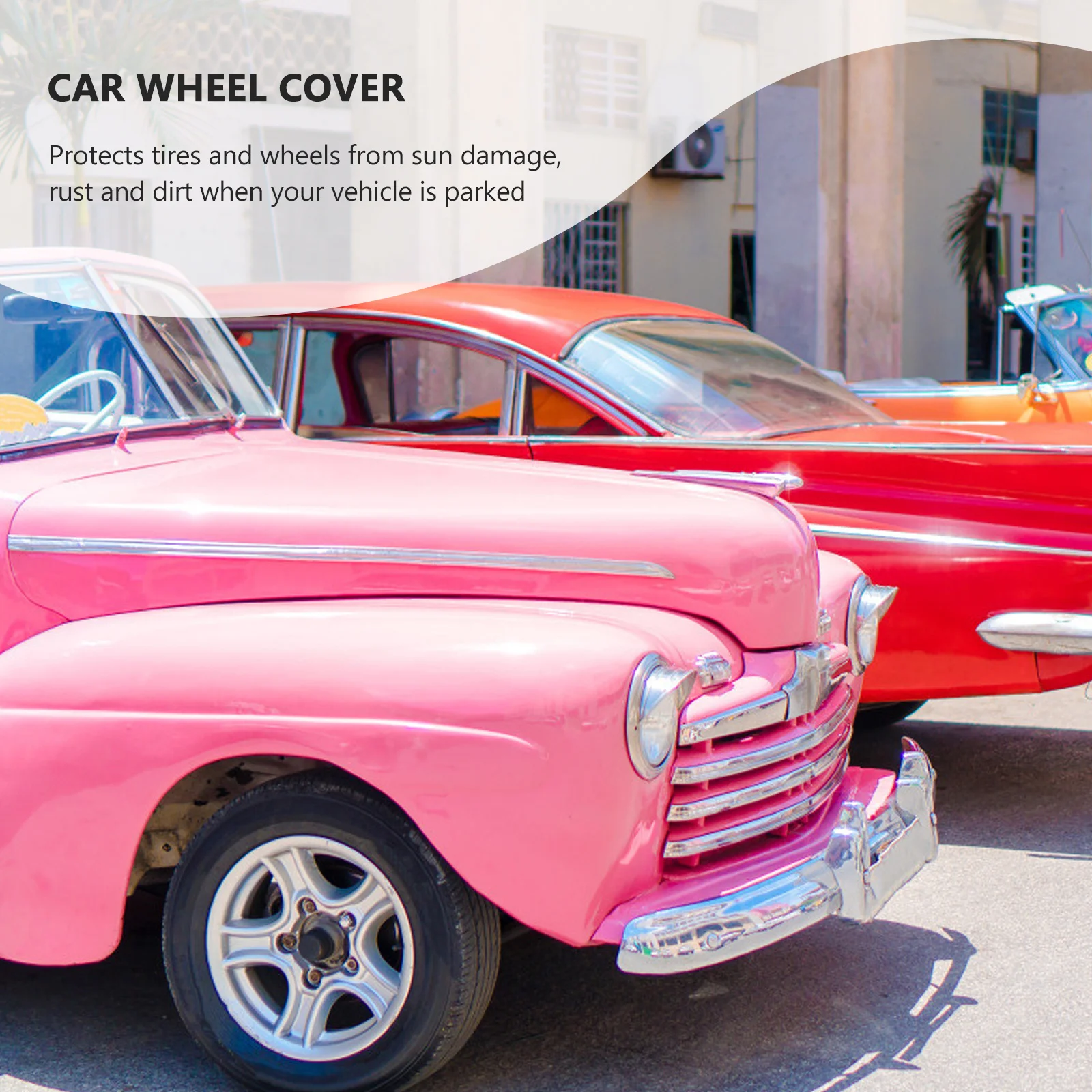 Waterproof Tire Cover Oxford Cloth Wheel Protector For Rain Protection Foldable Lightweight Auto Supplies