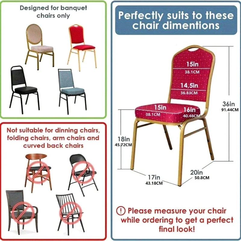 2pcs Folding Skirt Seat Covers Anti Slip Elastic Chair Slipcover Restaurant Beautification Decoration Dirt Isolation Universal