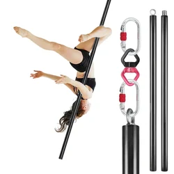 2m Yoga Aerial Flying Pole Portable Suspension Fitness Tube Hanging Rotary Silicone Steel Dancing Pole GYM Equipment for Home