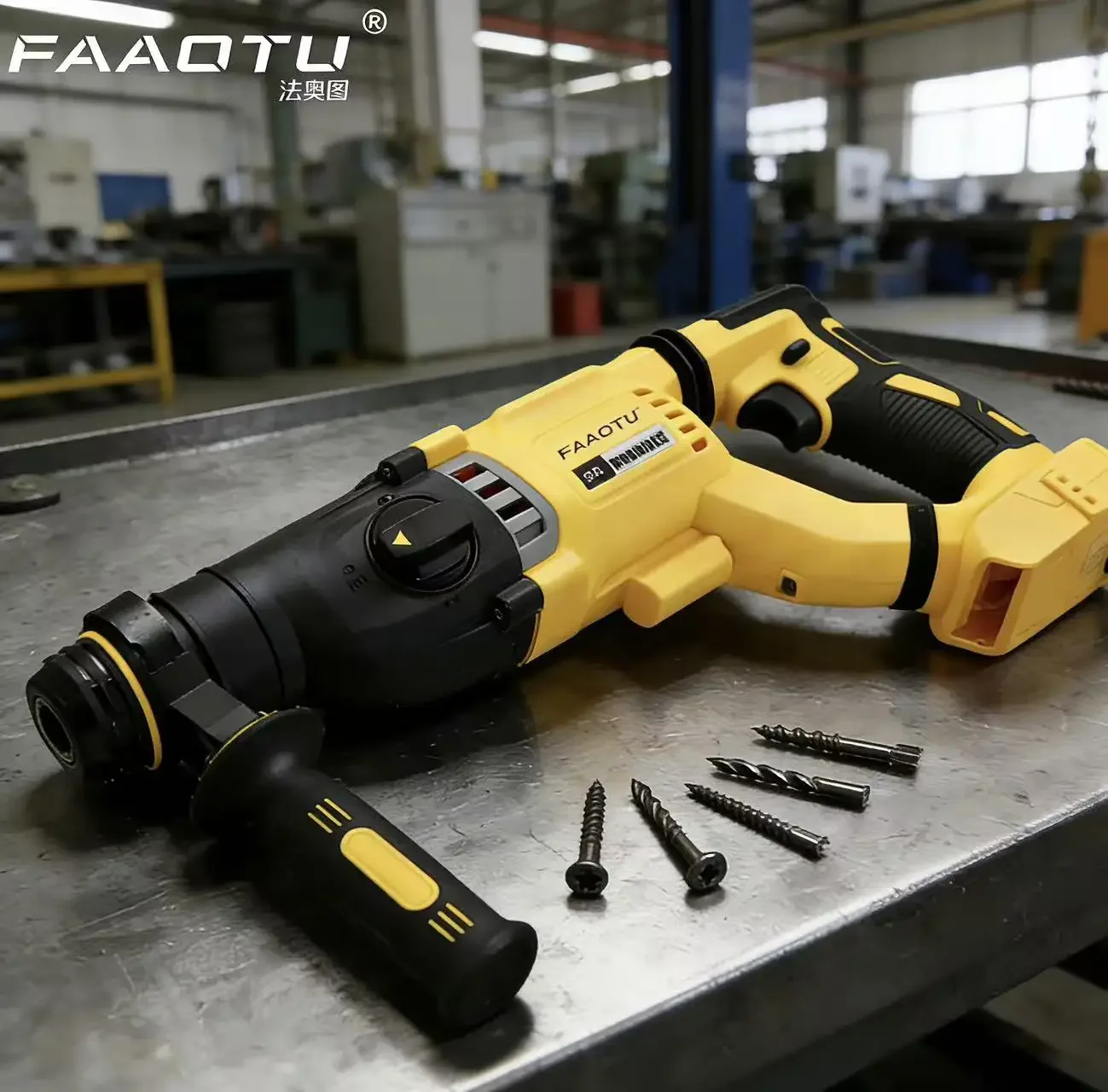 FAAOTU SDS Plus Rotary Hammer Drill, Equal to DW, 20V Power Tool Compatible with DW batteries NO battery