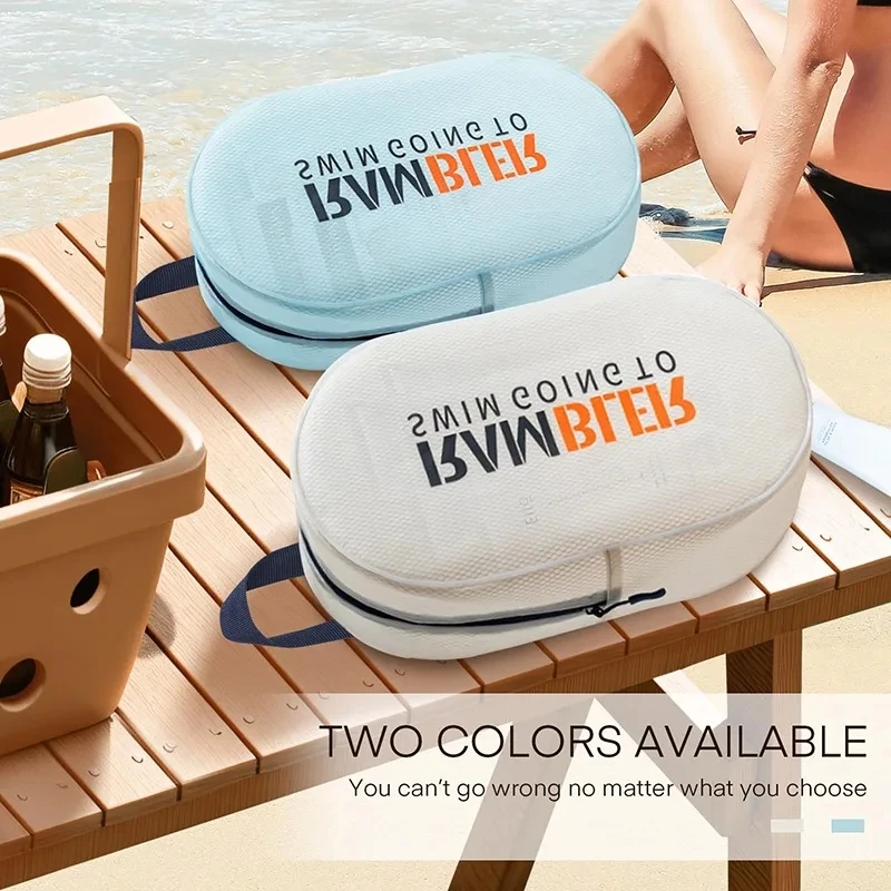 Dry Wet Separation Swimming Gym Dry Bag Handbag Pack Transparent Pool Waterproof Large Capacity Zipper Storage Bag