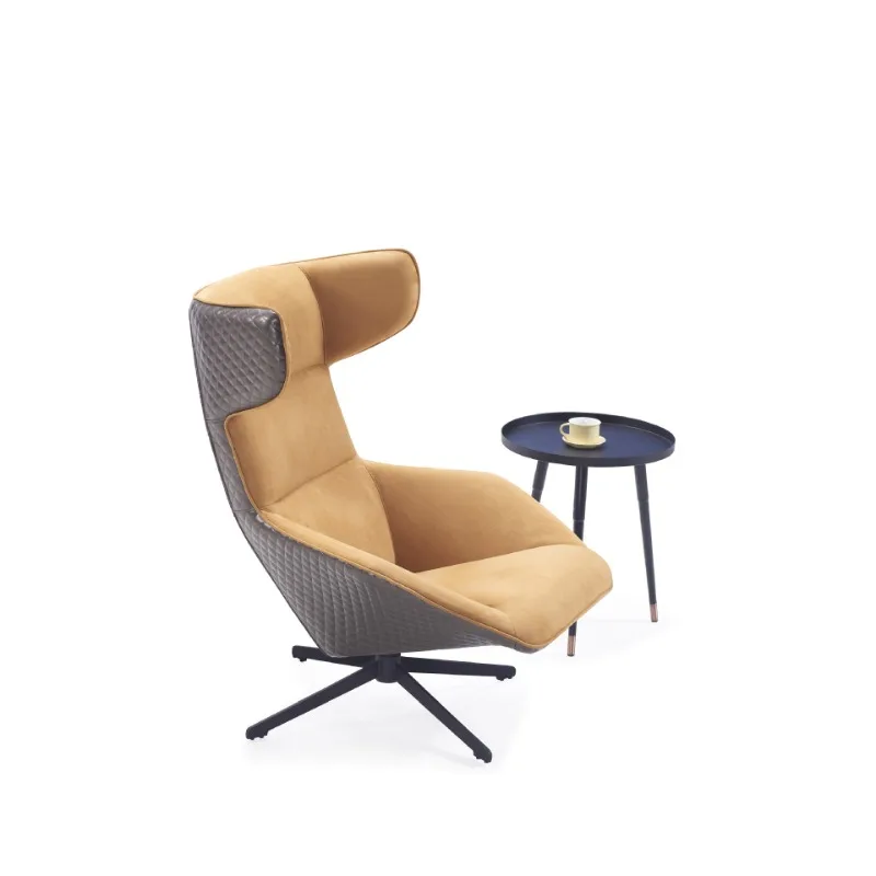 Moda, sedia singola casual, poltrona girevole e pigra