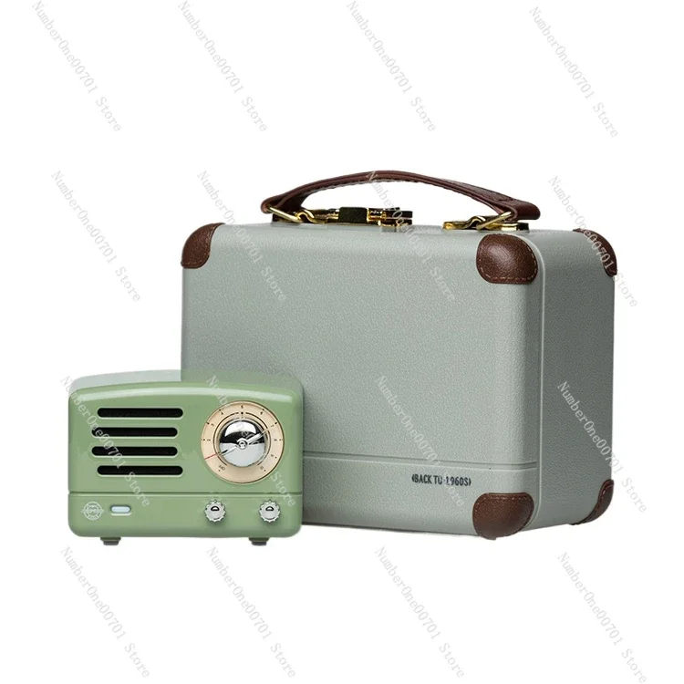 

Retro Green Bluetooth Portable Mini Sound Box Male Birthday Gift for Girl Friend