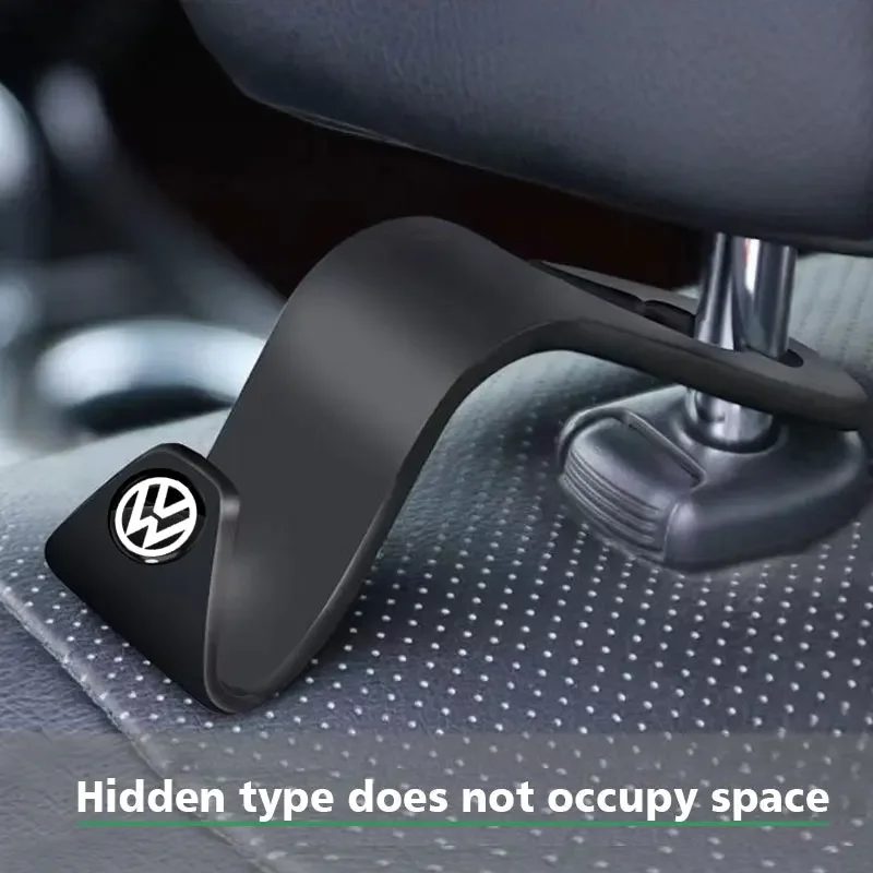 1/2pcs Car Seat Headrest Hook Mobile Phone Holder Accessories For Volkswagen Scirocco POLO Tiguan Passat B5 B6 B7 Golf EOS Jetta