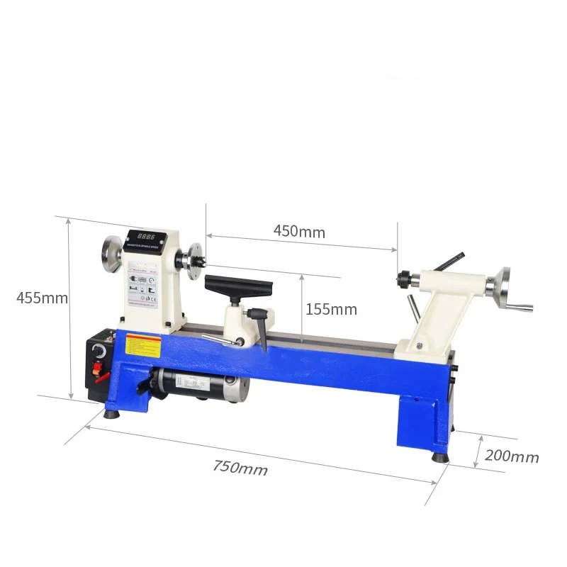 220V Multifunctional Miniature Woodworking Lathe Bead Machine Small Bracelet Rotating Lathe Household Wood Rotary Lathe Machine
