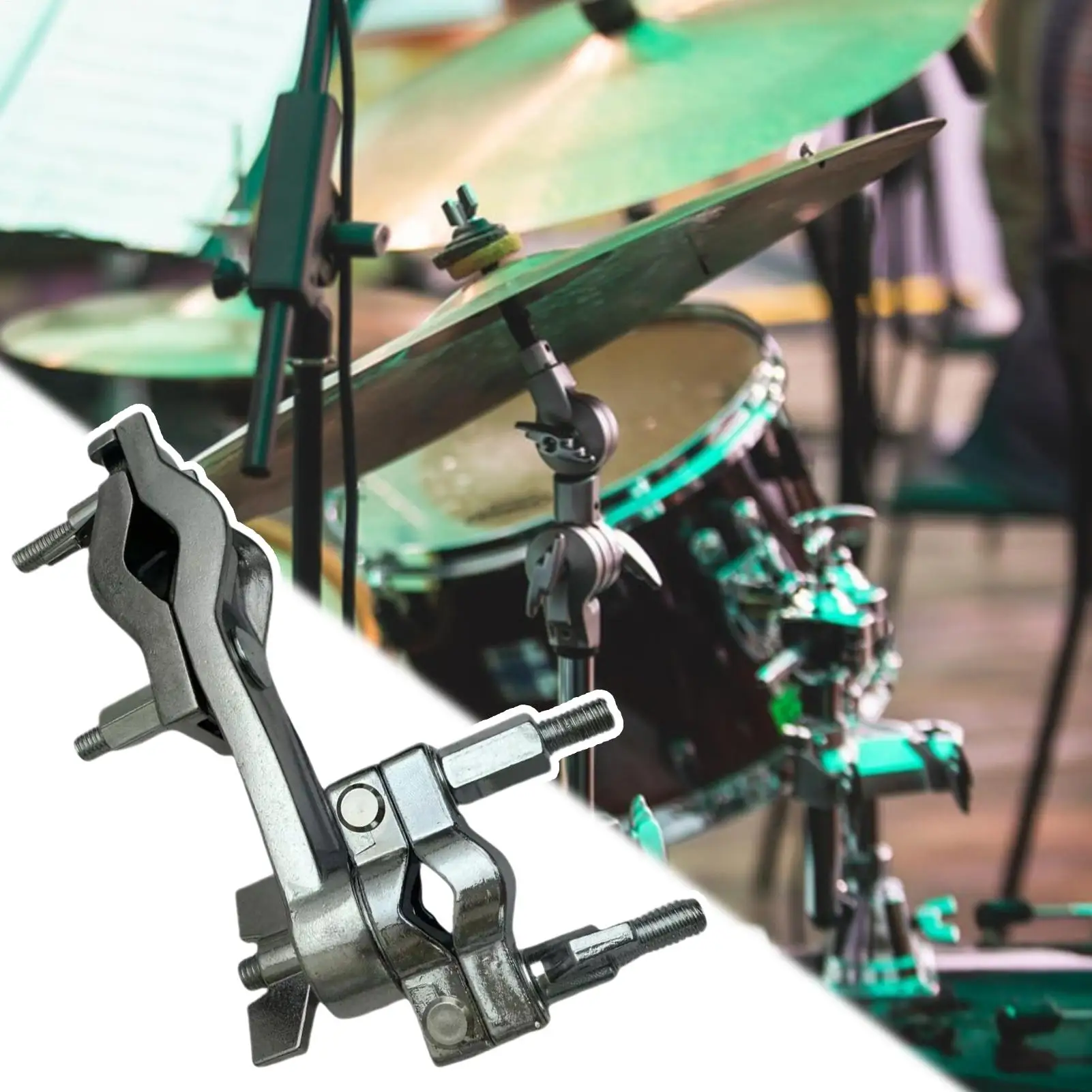 

Percussion Clamp Flexible Adjustable Professional Attachment Percussion Stand Parts For Desktop Stage Practice Recording Concert
