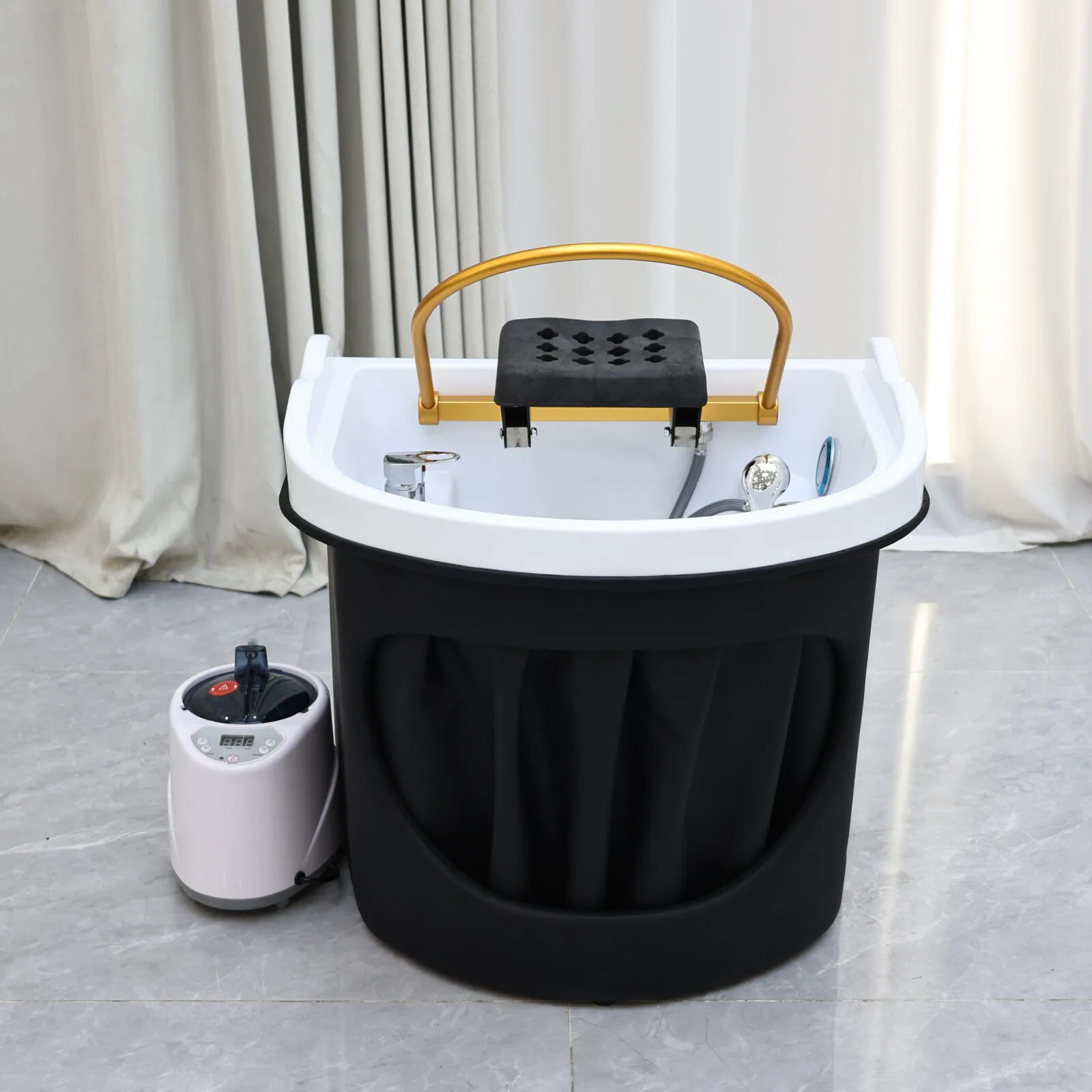 XinSheng Heating Head SPA Water Circulation Shampoo Basin Hair Wash Salon Fumigation Machine Connect Inlet Outlet Water Pipes