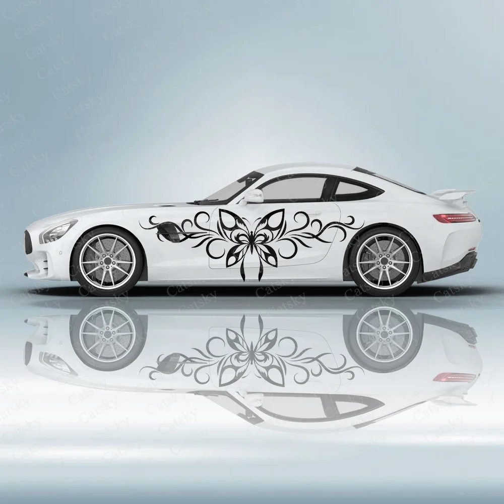 

Swirling Butterfly Butterflies Universal Both Sides Car Stickers Chinese Elements Body Stickers Decal Various Colors Available