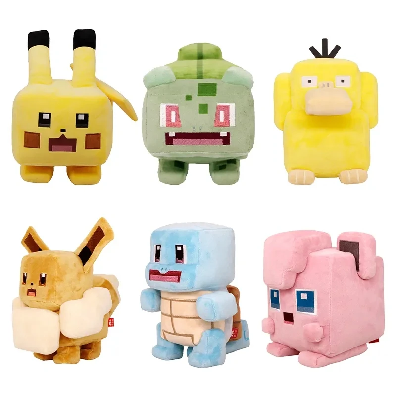 Pokemon Plush Pikachu Eevee Charizard Vaporeon Rayquaza Jigglypuff Psyduck Lapras Mew Snorlax Soft Stuffed Toy for Kids