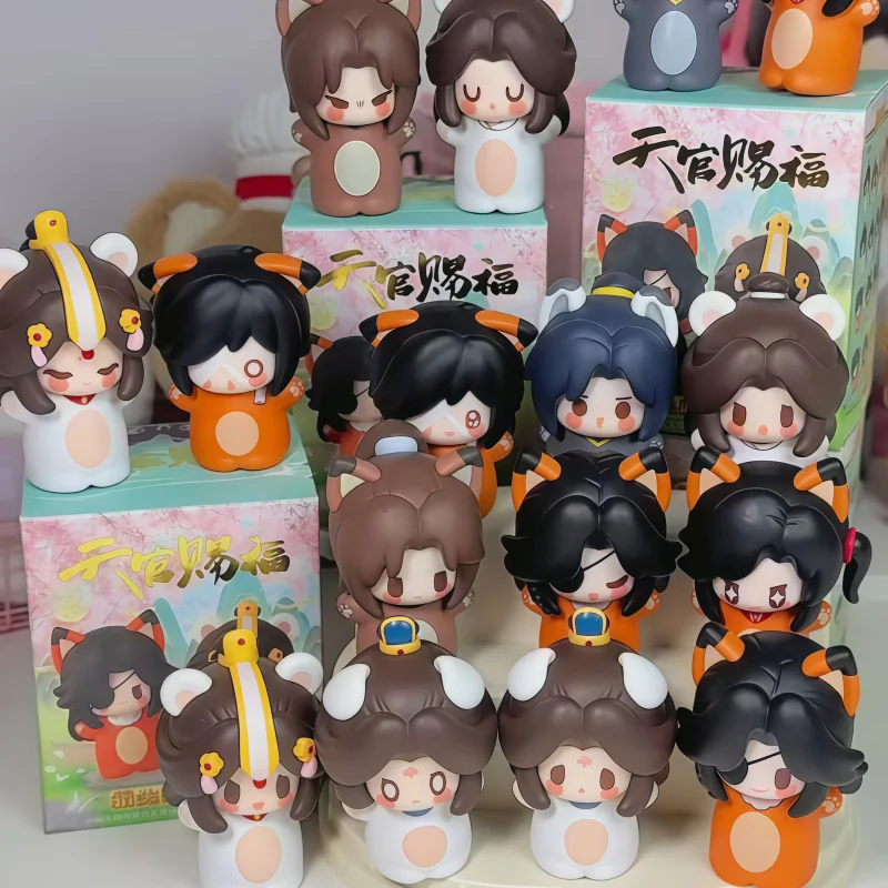 

Genuine Heaven Official'S Blessing Tian Guan Ci Fu Fingertip Cute Pet Series Blind Box Anime Hua Cheng Xie Lian Dolls Gift Toy