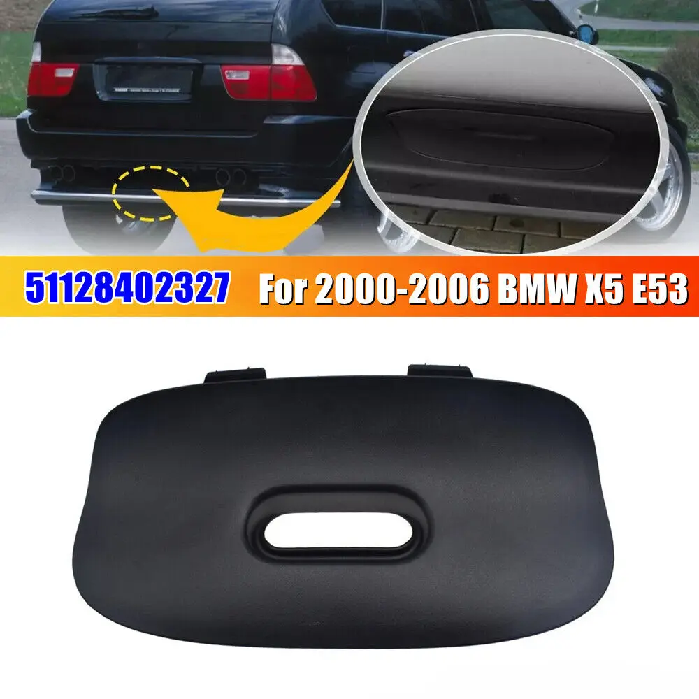 For BMW E53 X5 2000-2006 51128402327 Car Rear Bumper Tow Hook Cover Trim Flap Trailer Panel Hitch Mount Auto Parts Accessories