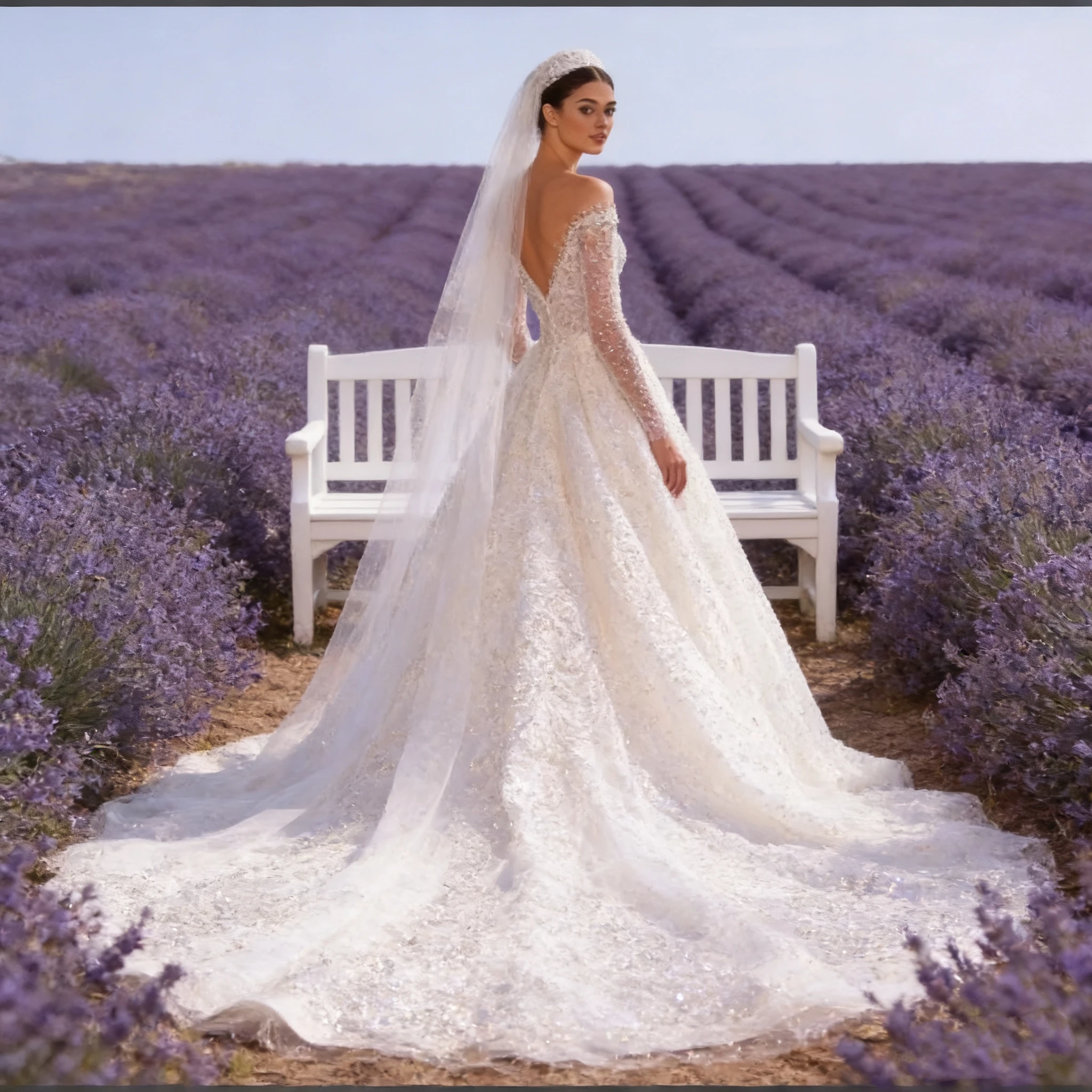 Vestidos De Novia Shining Long Sleeve Ball Gown Wedding Dress Beading Tulle Luxury Hochzeitskleid Button Back Gorgeous Trouwjurk